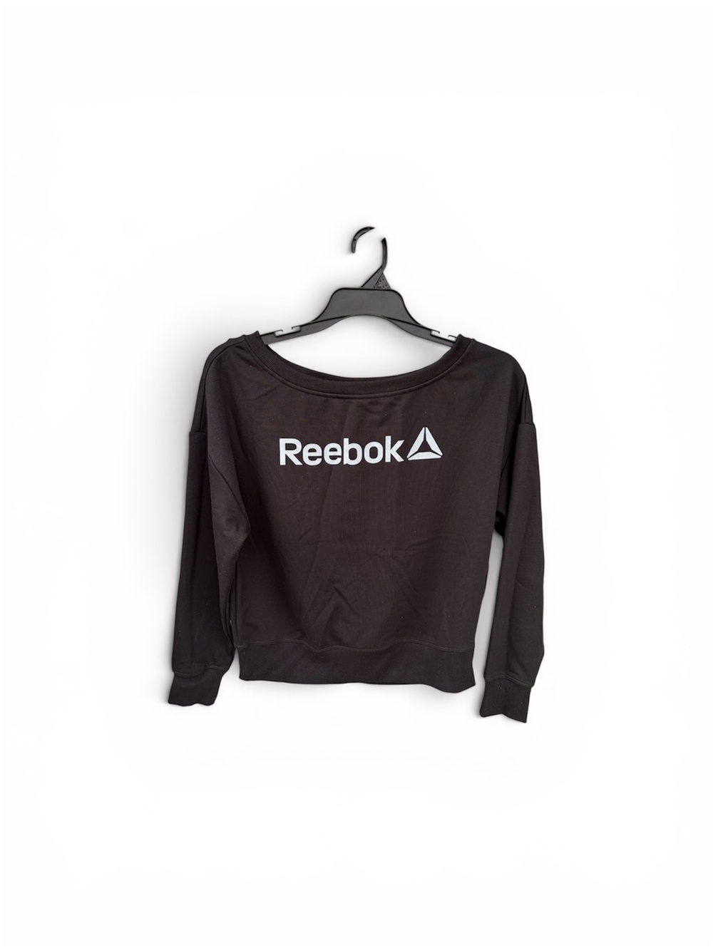 Reebok Black Sweatshirt with White Logo - Picture 3 of 5